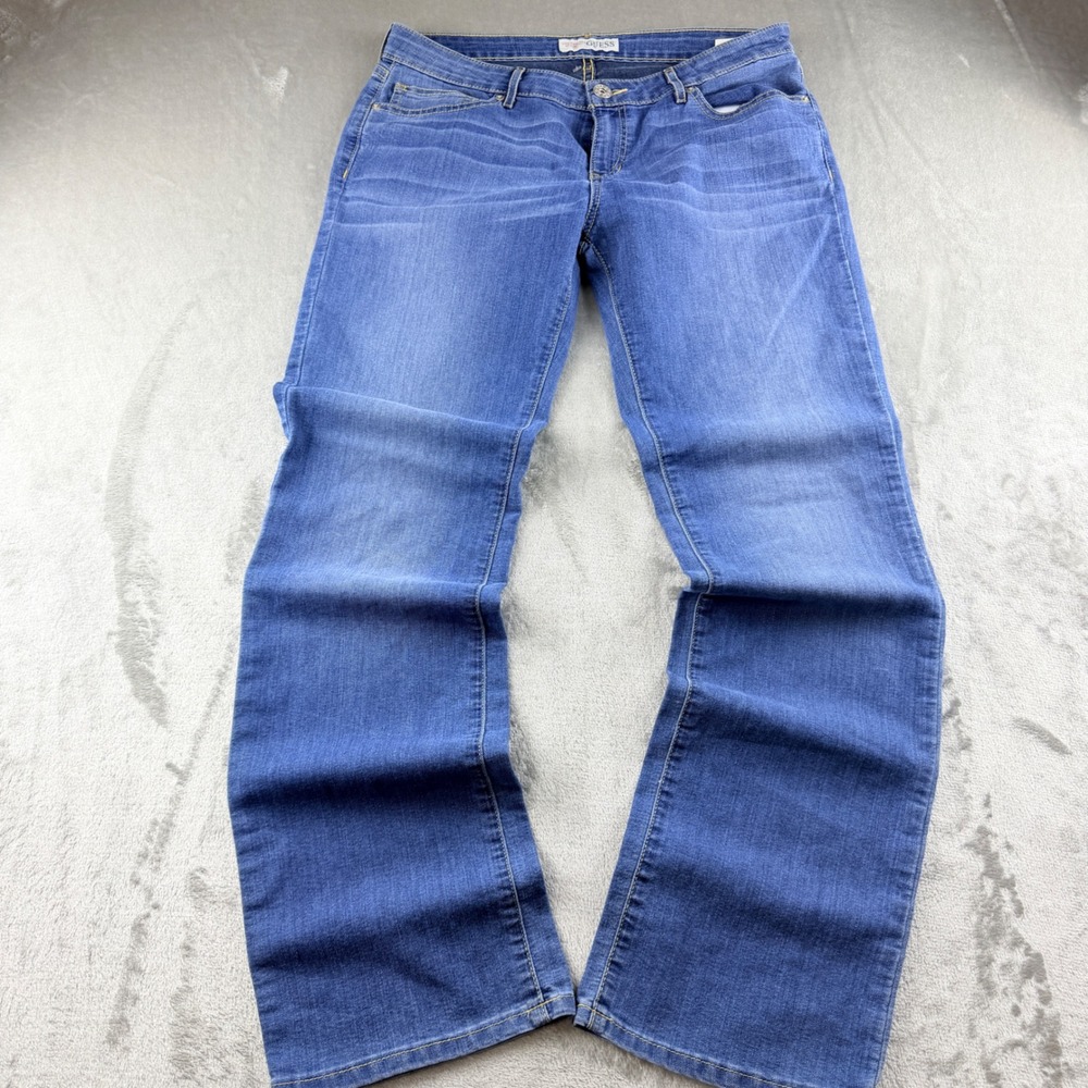 Guess 2000s Jeans Women's 31 Blue Denim Bootcut Low Rise Woven Back Pocket